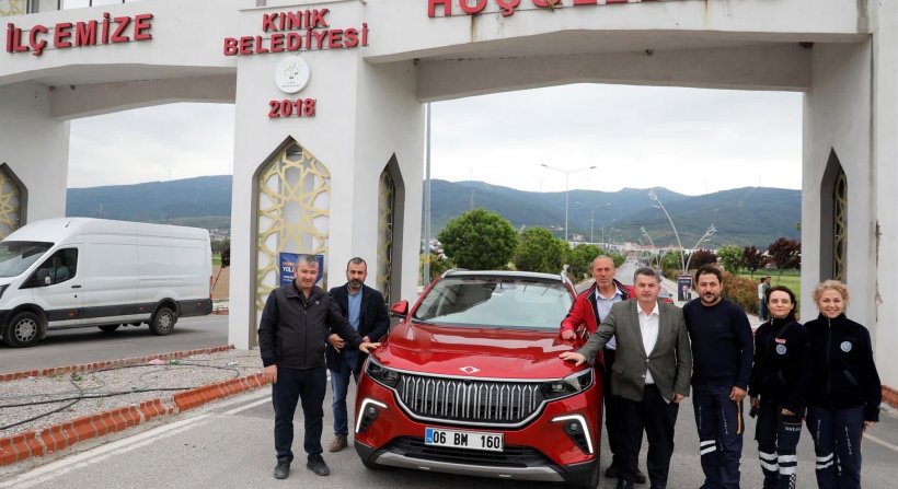 YERLİ ARAÇ TOGG KINIK'TA İLGİ ODAĞI OLDU